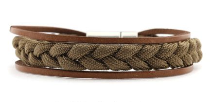 Qoss - LEVI-herfstbruin vlecht+bruin -M