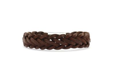 Qoss - MOOS - brede vlecht bruin - M