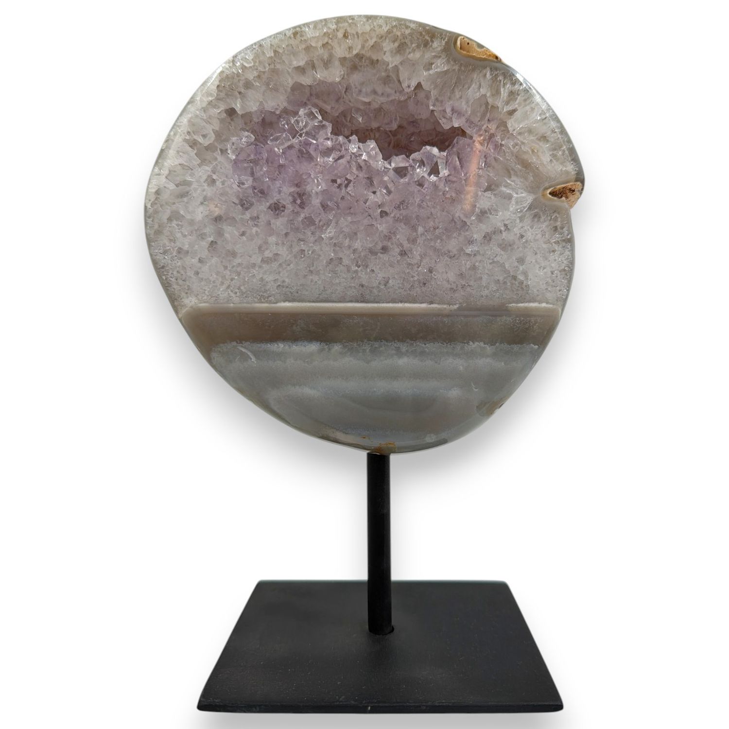 Agaat op standaard (met amethist) - 2,41 kg