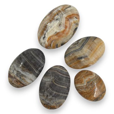 Bandcalciet zeepsteen 4-6cm