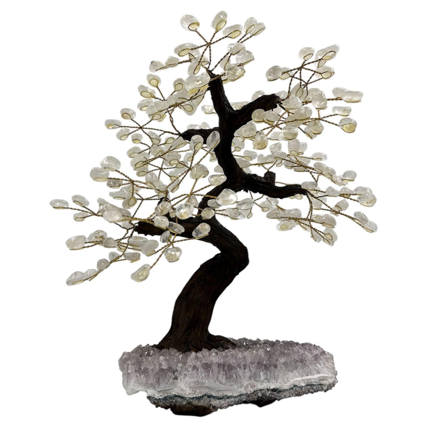 Bergkristal bonsai edelstenenboompje ca. 40 cm