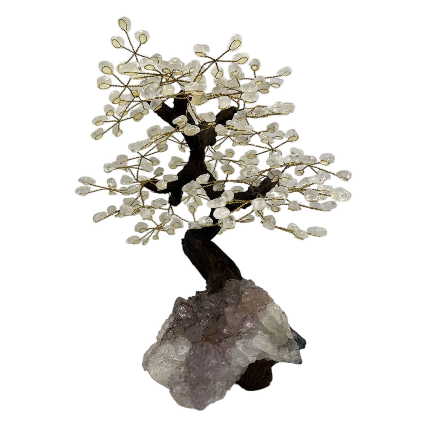 Bergkristal bonsai edelstenenboompje  ca. 40 cm