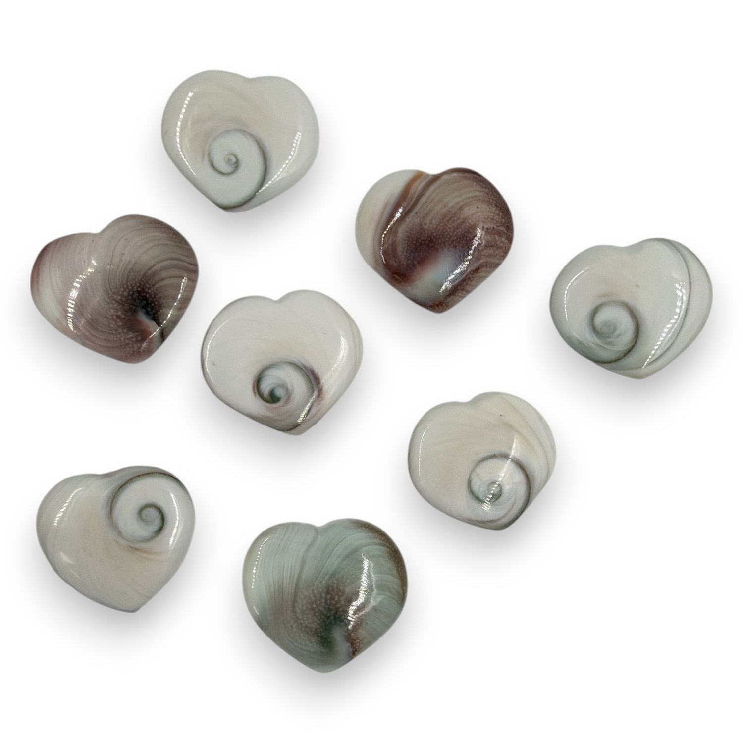 Oog van Shiva hartje 3.5cm