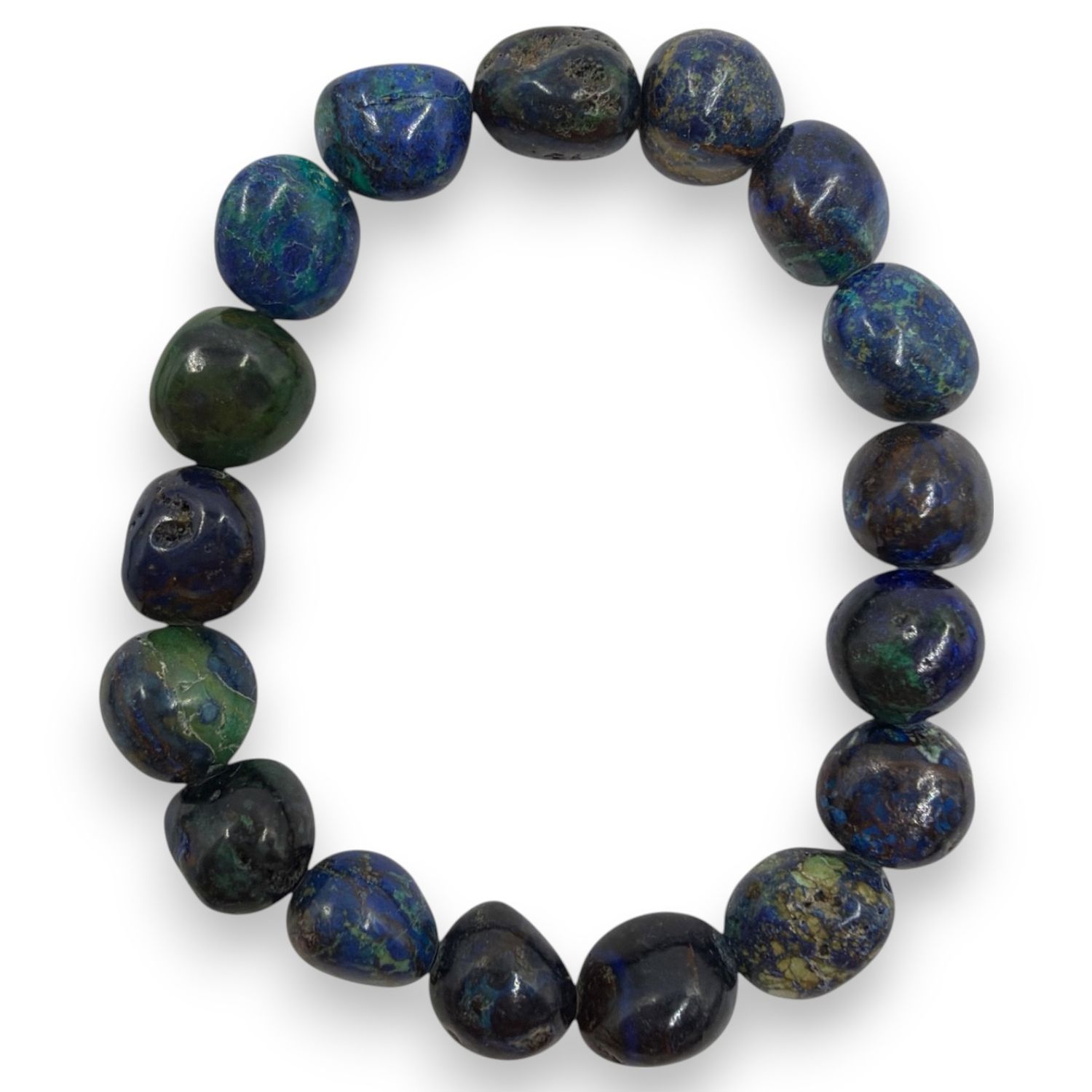 Azuriet armband 8x12mm