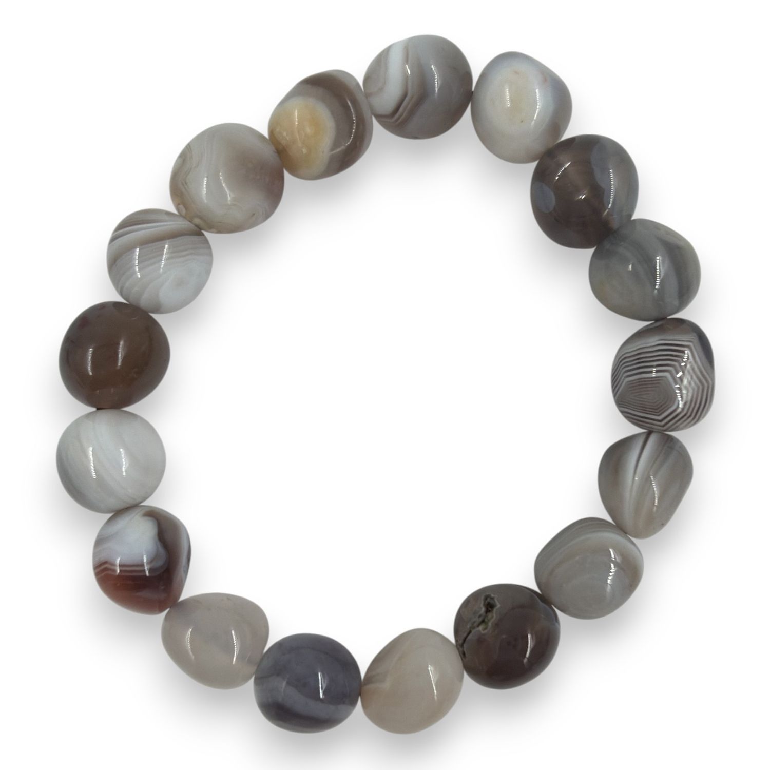 Botswana agaat armband 8x12mm