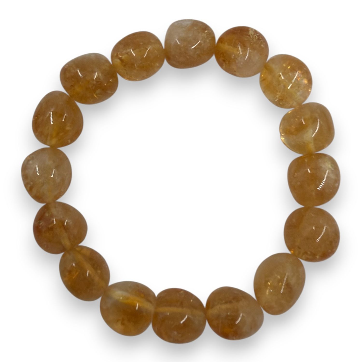 Gebrande amethist armband 8x12mm