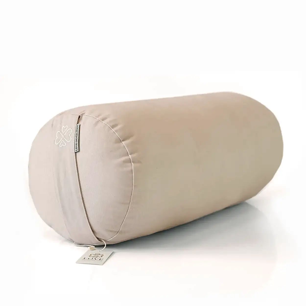 Yogabolster rond – Katoen – Zand – 61 cm
