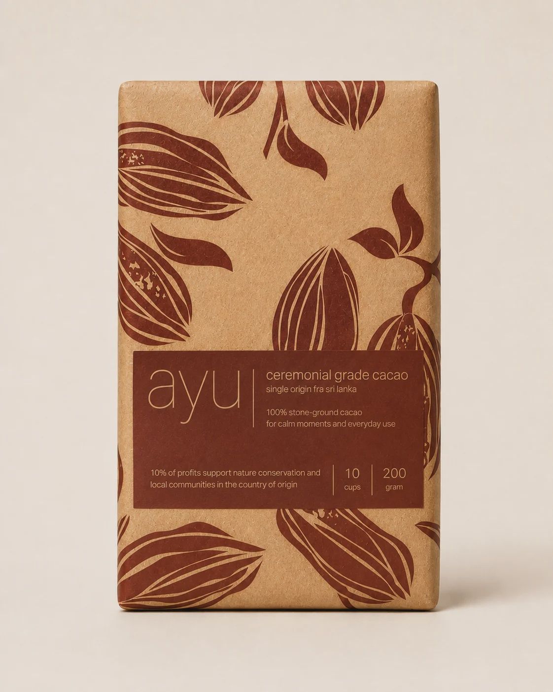 Ayu Ceremonial Grade Cacao - 100% pure cacao uit Sri Lanka
