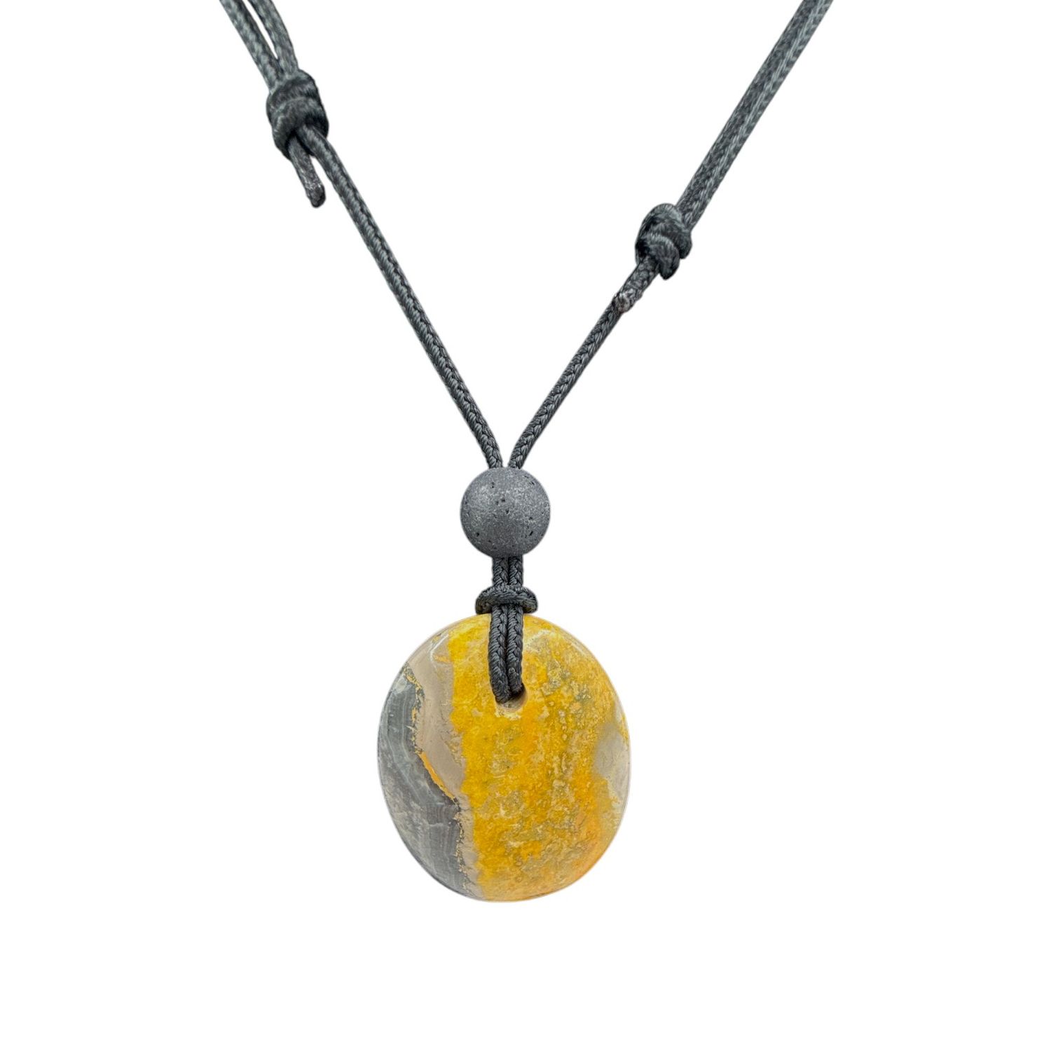 Amulet ketting bumblebee jaspis