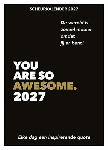You are so awesome -Scheurkalender 2027