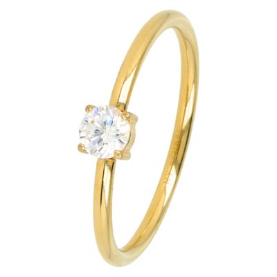 Fijne Ring met Kleine Zirkonia - Crystal