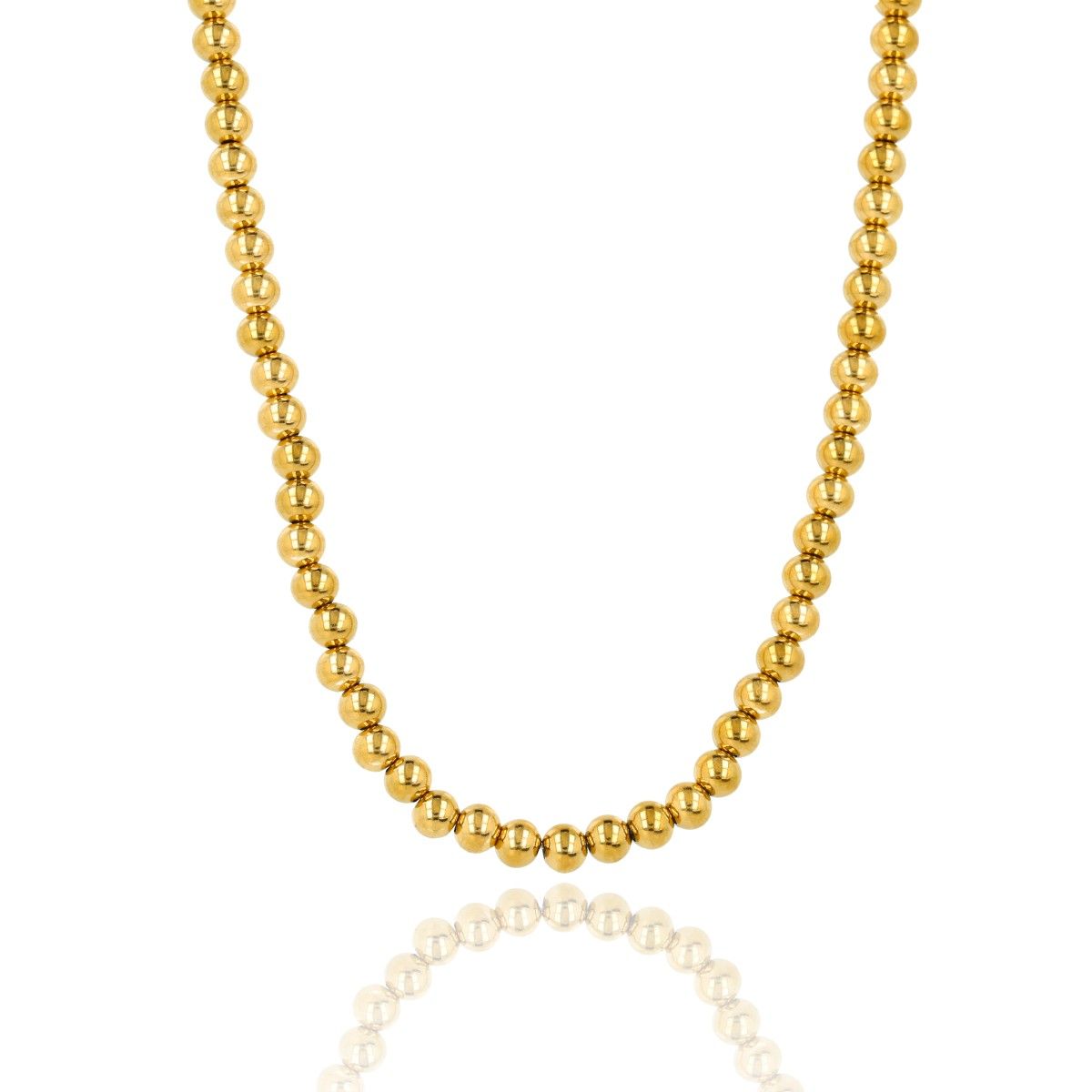 Kralenketting - 40 cm - Goud