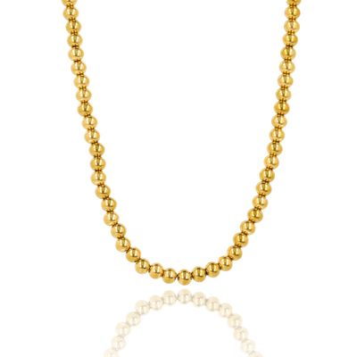 Kralenketting - 40 cm - Goud