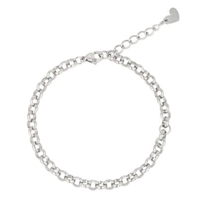 Schakelarmband - 17 cm - Zilver