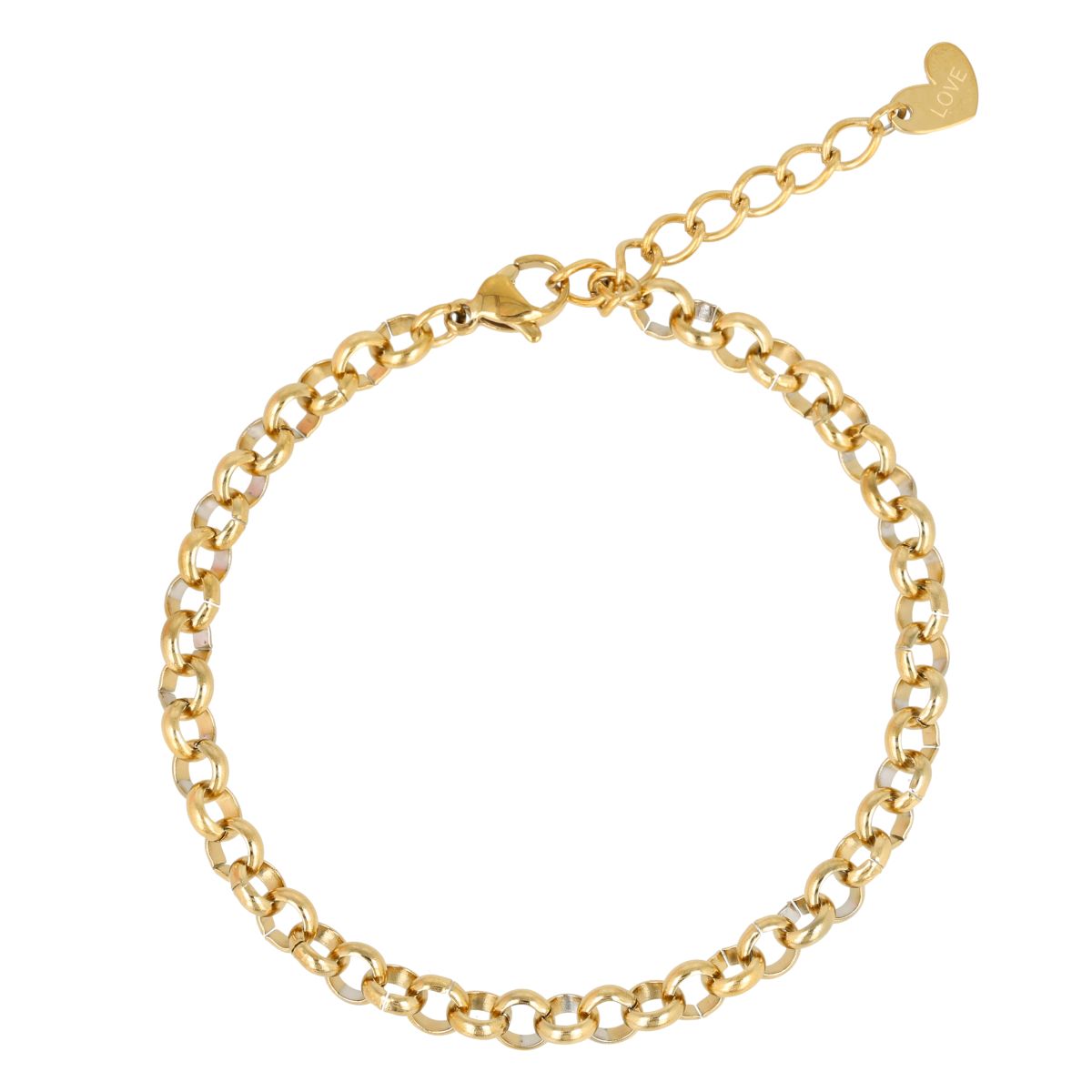 Schakelarmband - 17 cm - Goud