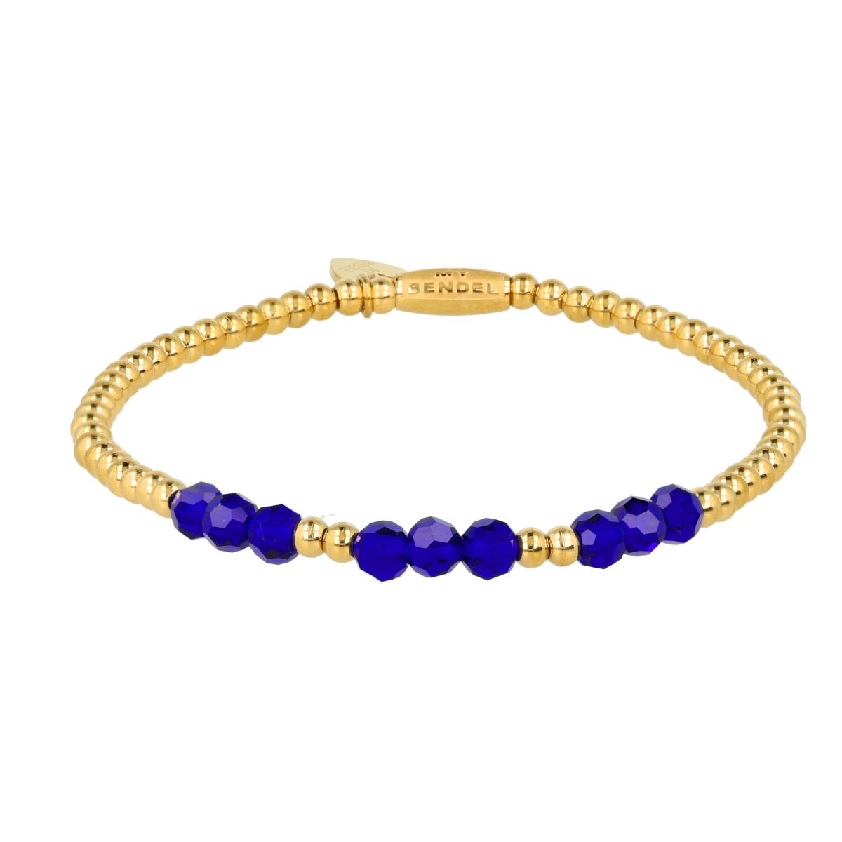 Armband met Facetgeslepen Kralen - Kobalt Blauw