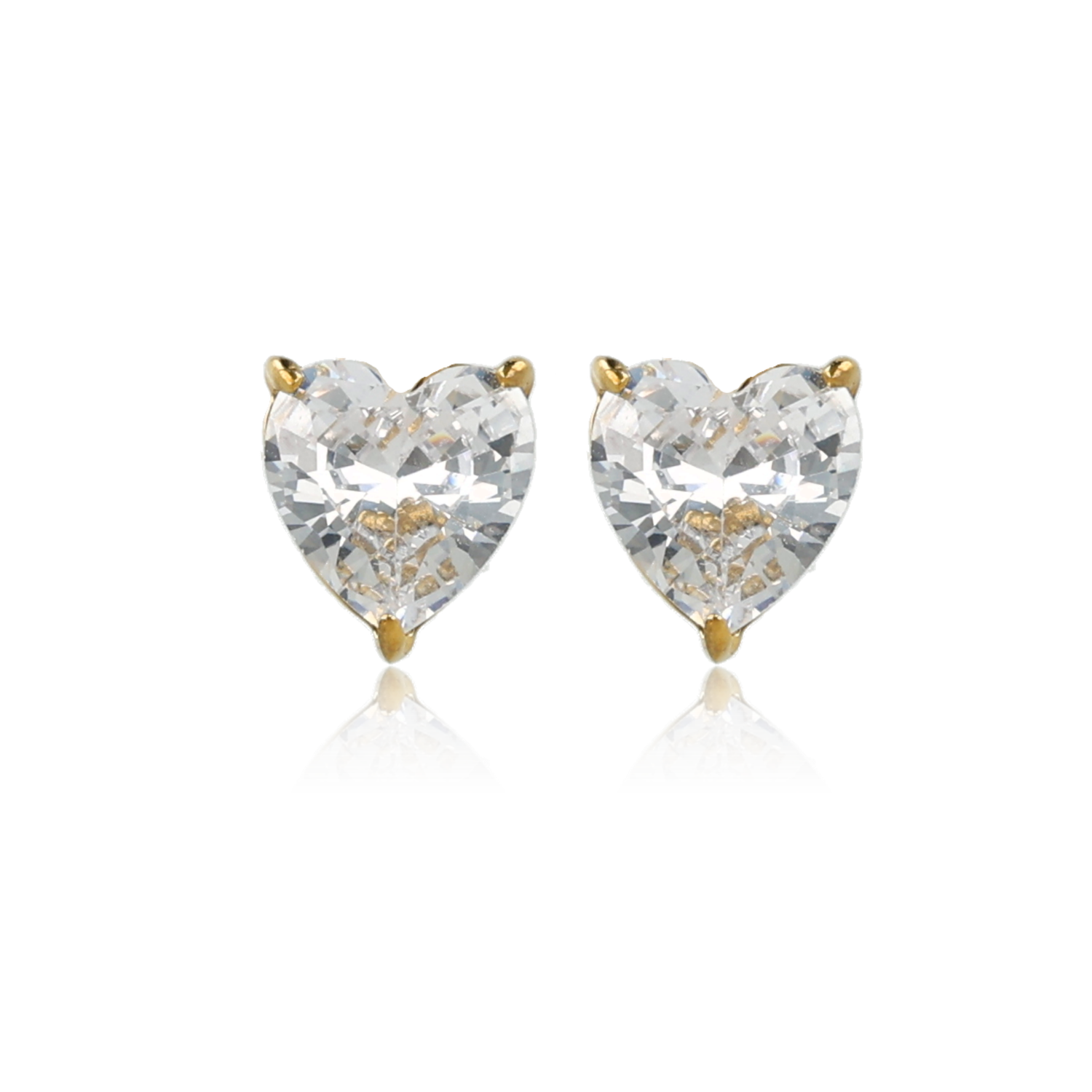 Hartjes Studs van Moissaniet - 6 mm - Goud