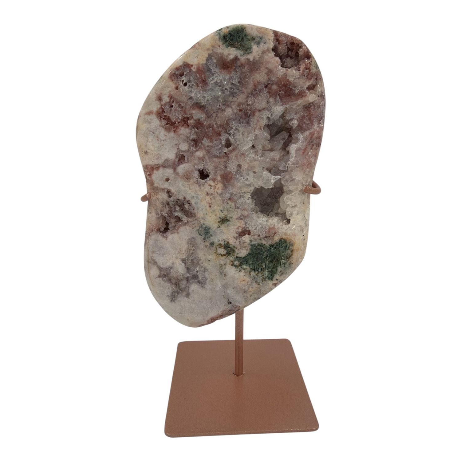 Roze amethist op standaard - 482 gram