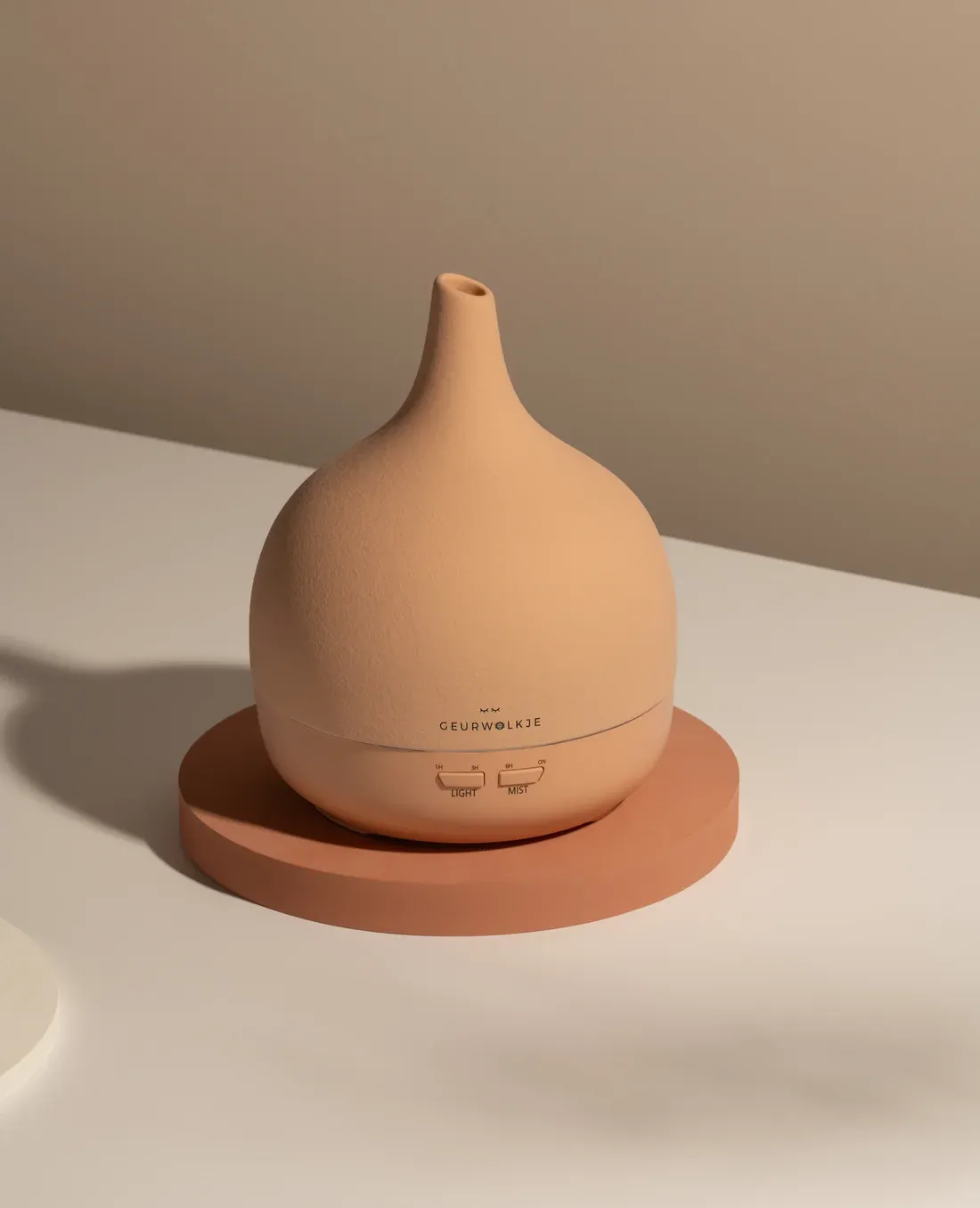 Diffuser Close 2 Nature 3.0 - Geurwolkje® Aroma Diffuser - Keramiek - Peach Roze - 400 ML