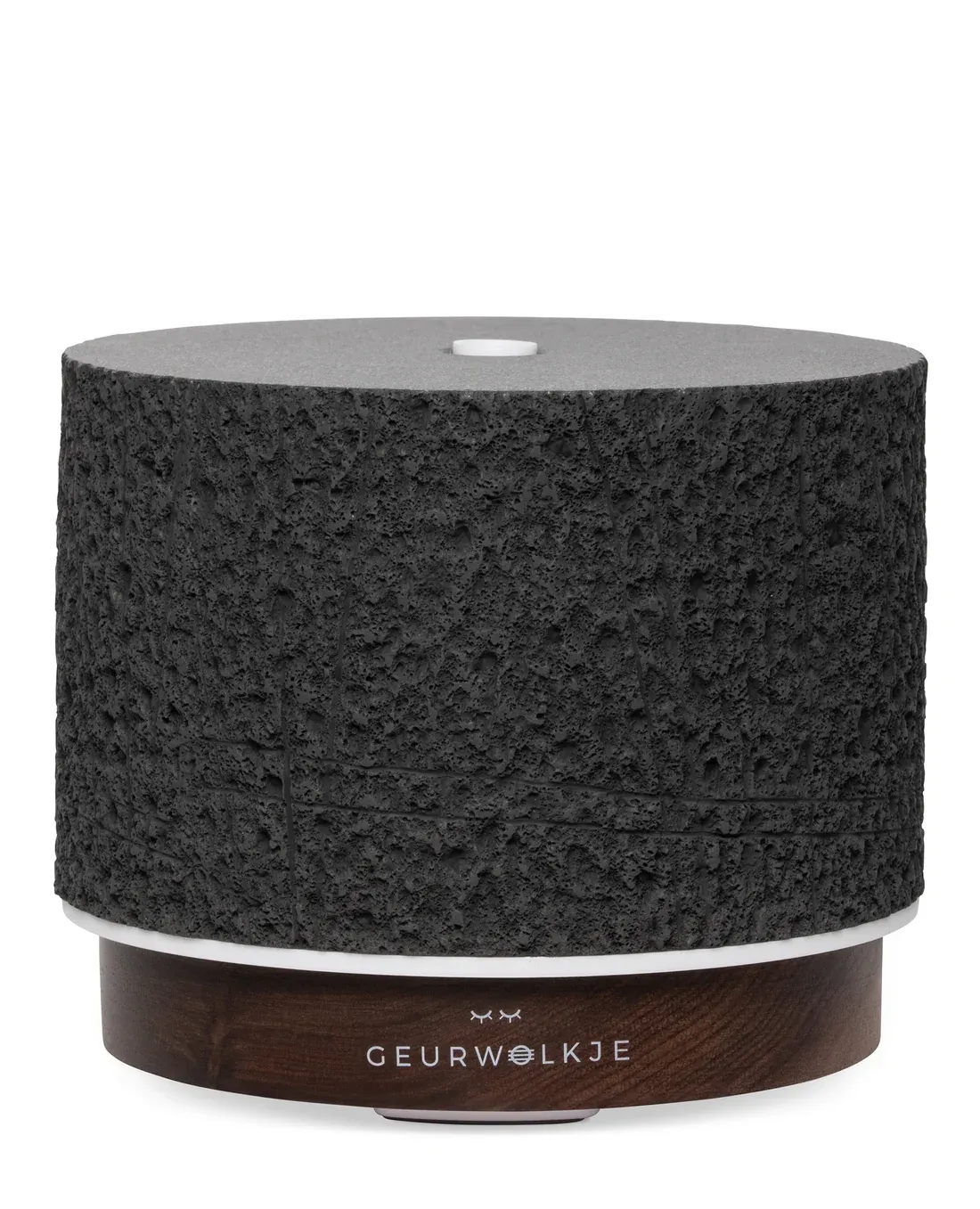 Diffuser Satori Vulcano Black - Geurwolkje® Aroma Diffuser - Steencomposiet Zwart - 200 ml