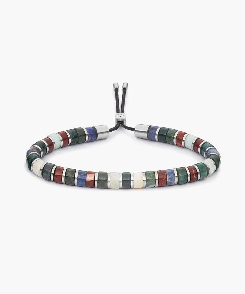 Pig &amp; Hen - Armband - Brontide 6mm Adjustable Turin | Silver, Maat: Maat S (15-17cm)