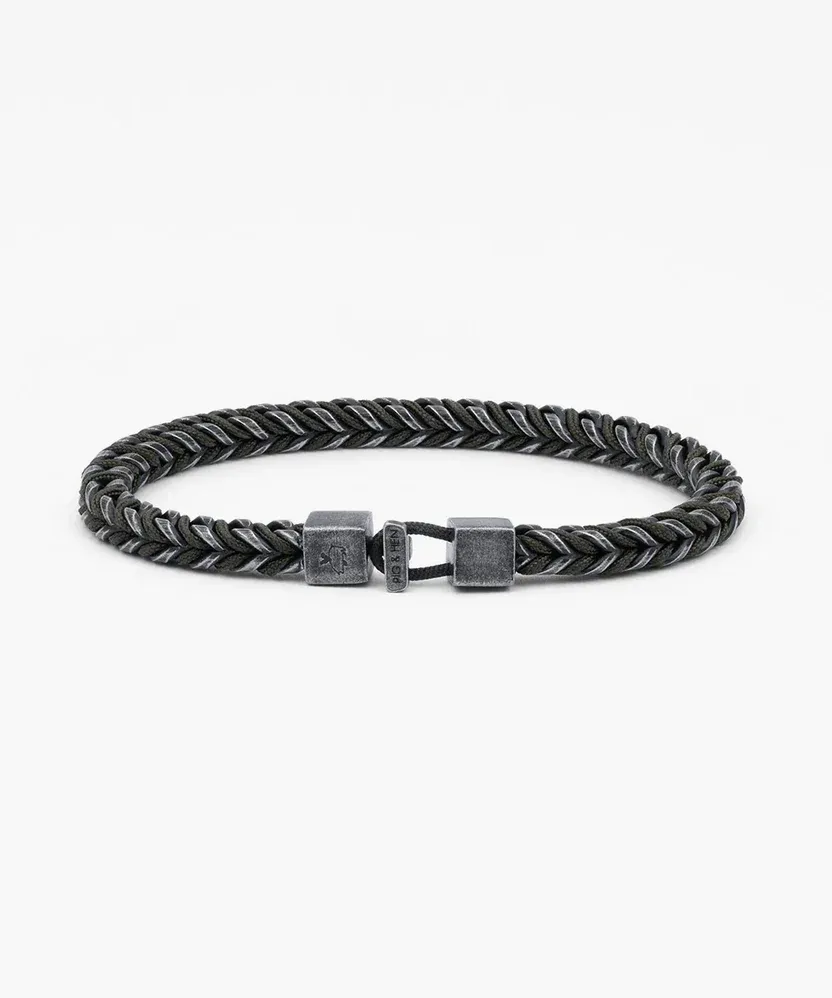 Pig &amp; Hen - Armband - Catena Foxtail Army | Vintage, Maat: Maat S (16cm)