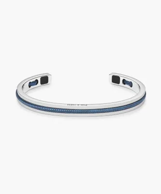 Pig &amp; Hen - Armband - Navarch 6mm Ash Blue | Silver