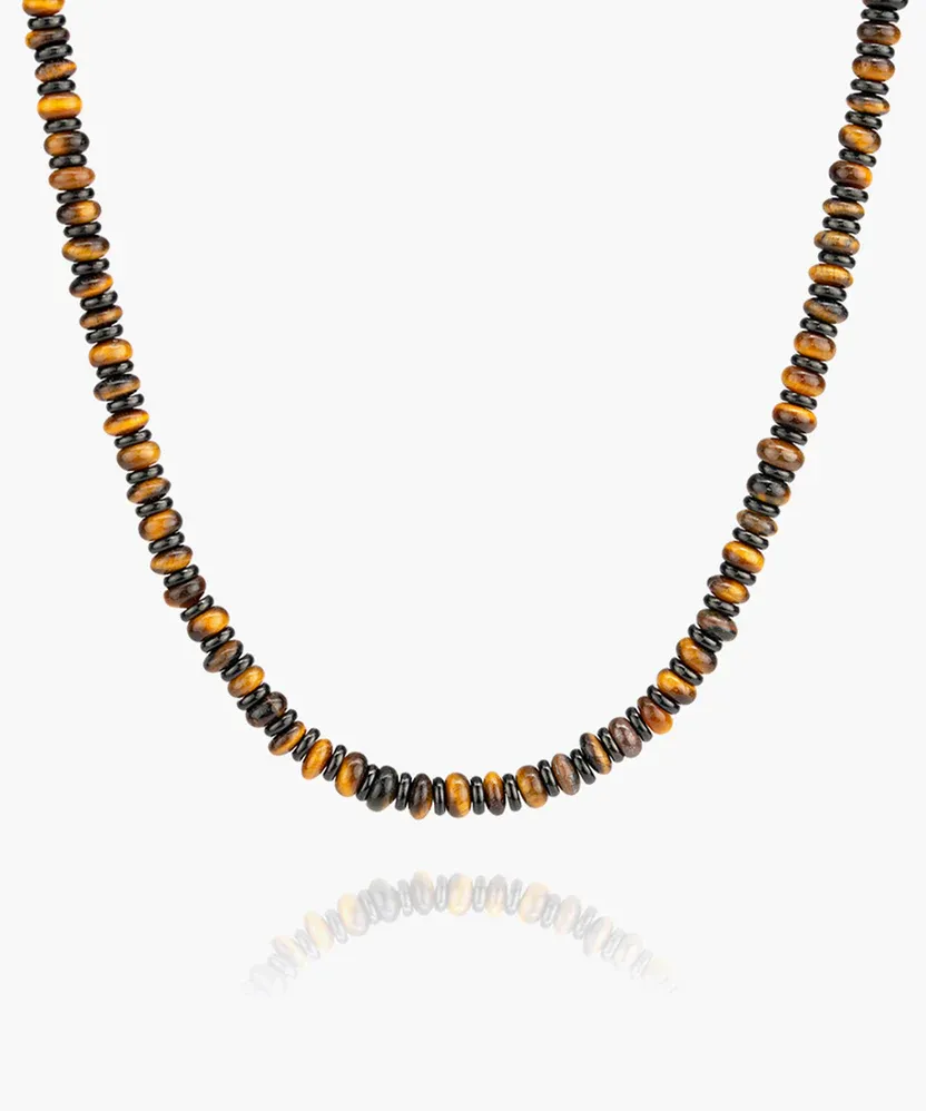 Pig &amp; Hen - Brontide Necklace Tiger Eye - 55cm