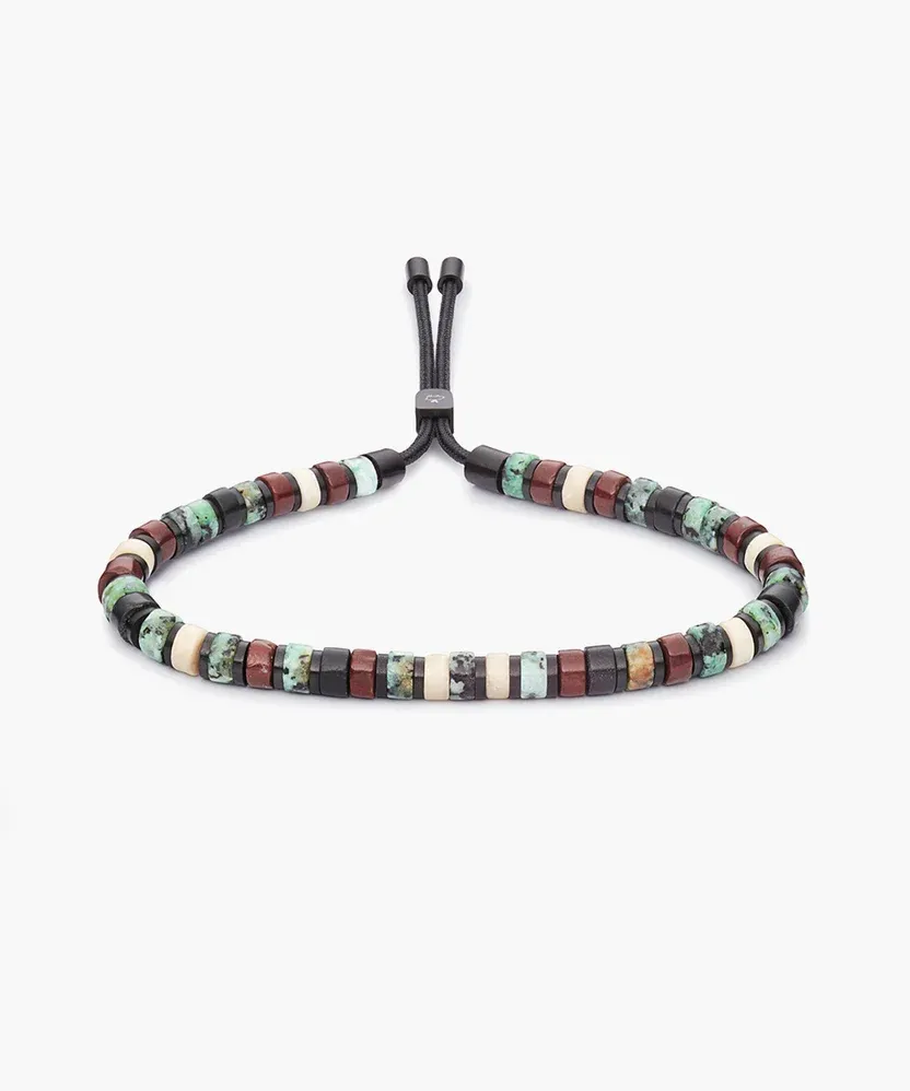 Pig &amp; Hen - Armband - Brontide 4mm Adjustable Reykjavik | Black, Maat: Maat S (15-17cm)