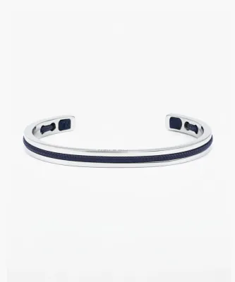 Pig &amp; Hen - Armband - Navarch 6mm Navy | Silver