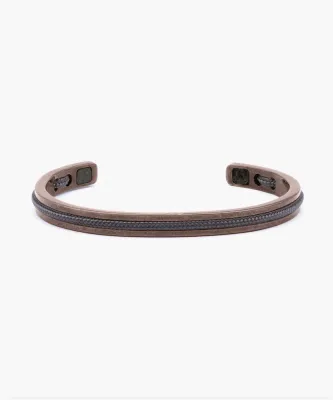 Pig &amp; Hen - Armband - Navarch 6mm Slate Gray | Bronze