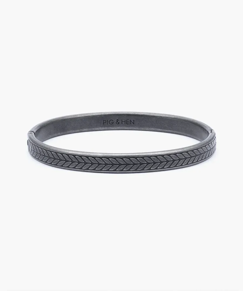 Pig &amp; Hen - Armband - Navarch 9mm Chevron | Vintage, Maat: Maat SM (17cm)