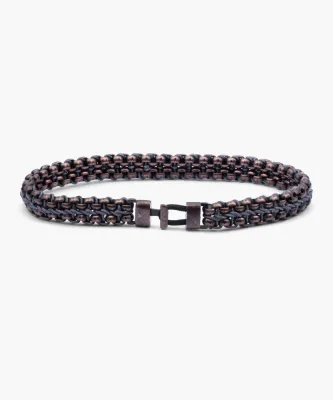 Pig &amp; Hen - Armband - Catena Venetian 7mm Slate Gray | Bronze