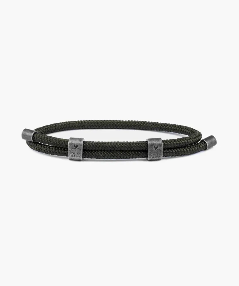 Pig &amp; Hen - Armbandittle Lewis DBL Army | Vintage, Maat: Maat S (15-17cm)
