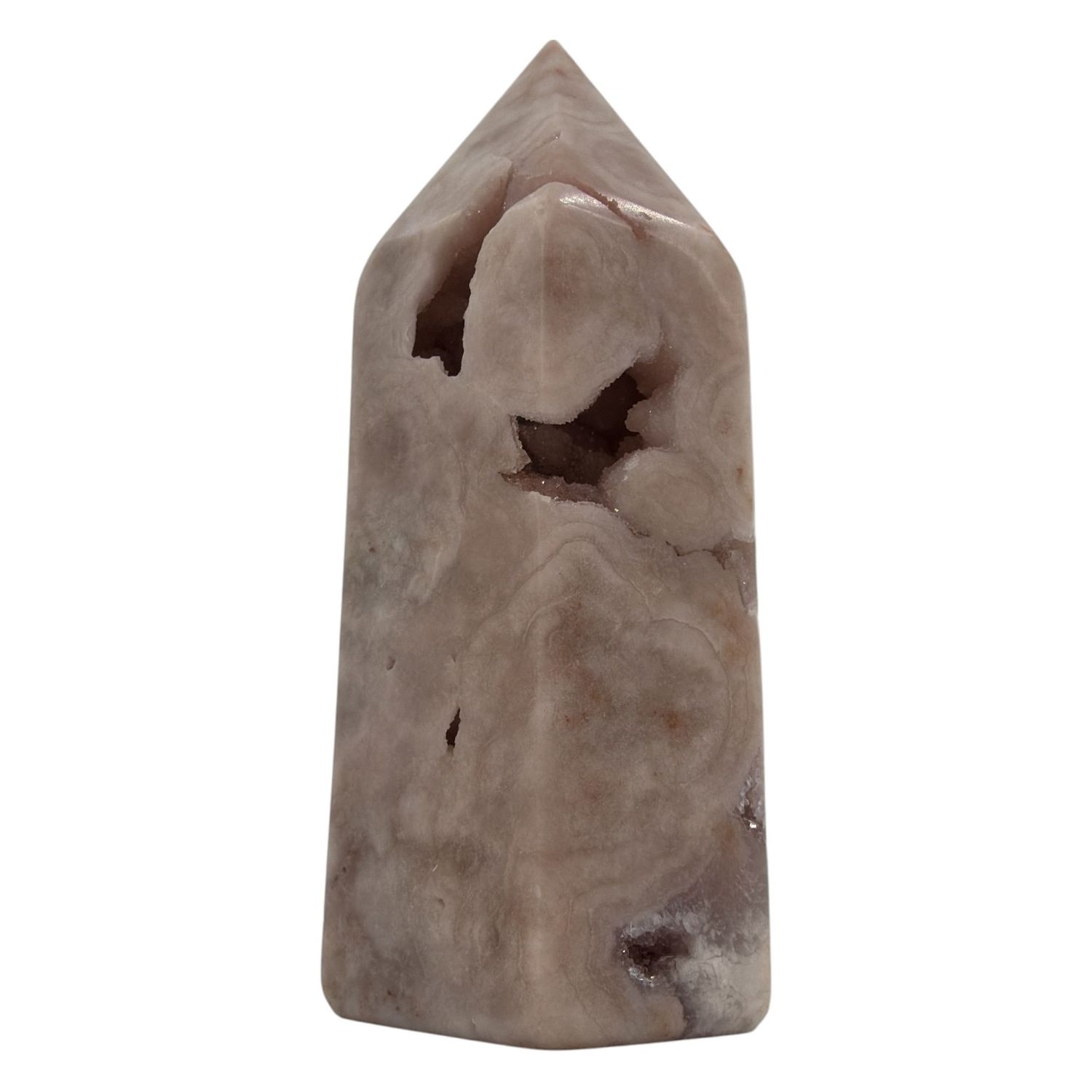Roze amethist punt - 252 gram