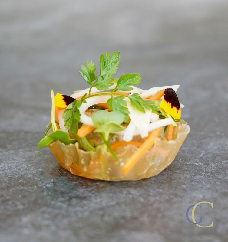 Tartelette croustillante façon nem vietnamien