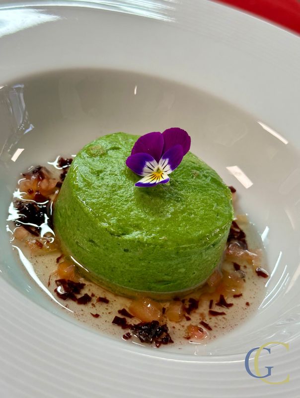 Mousse tiède de persil