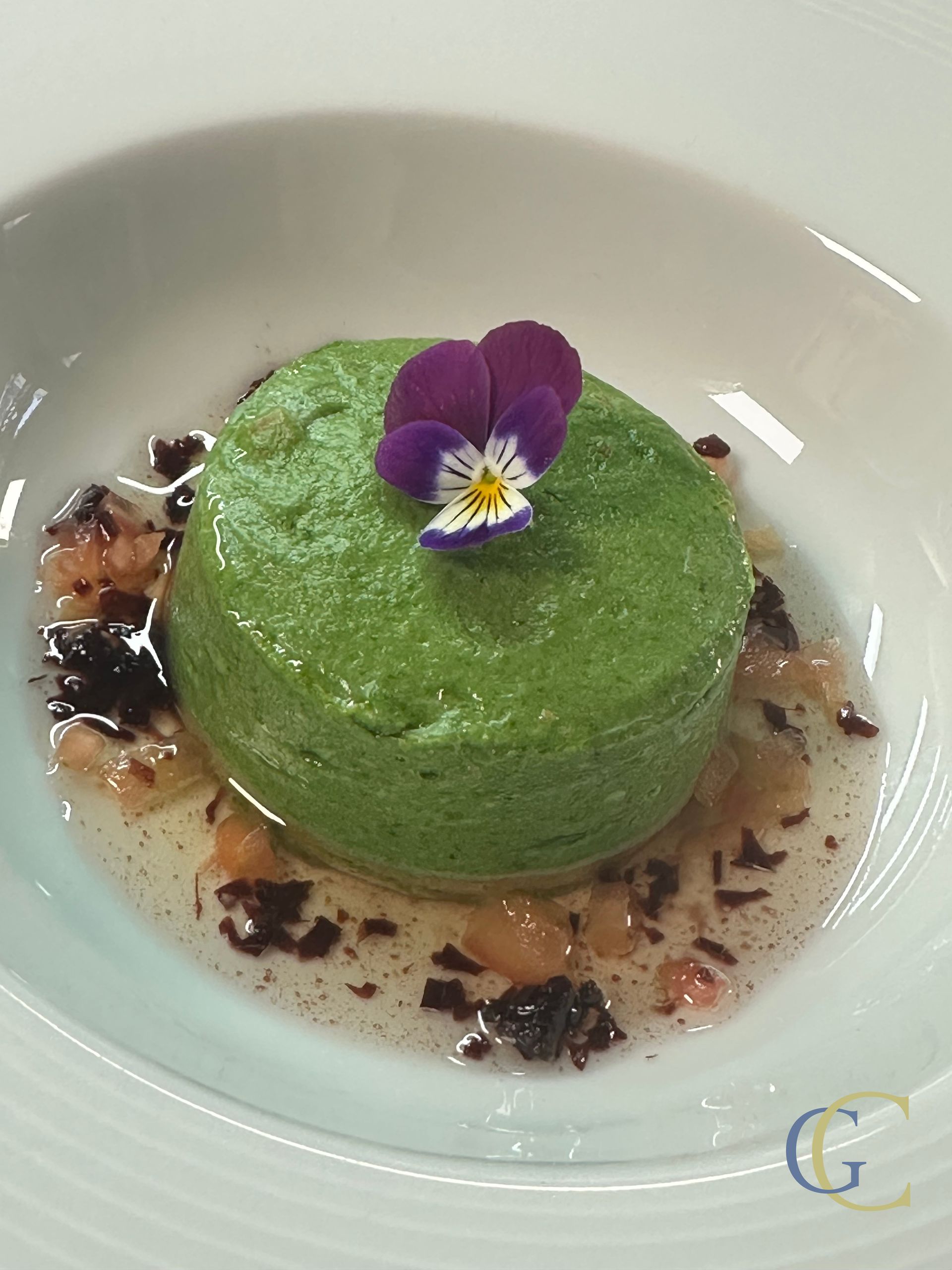 Mousse tiède de persil