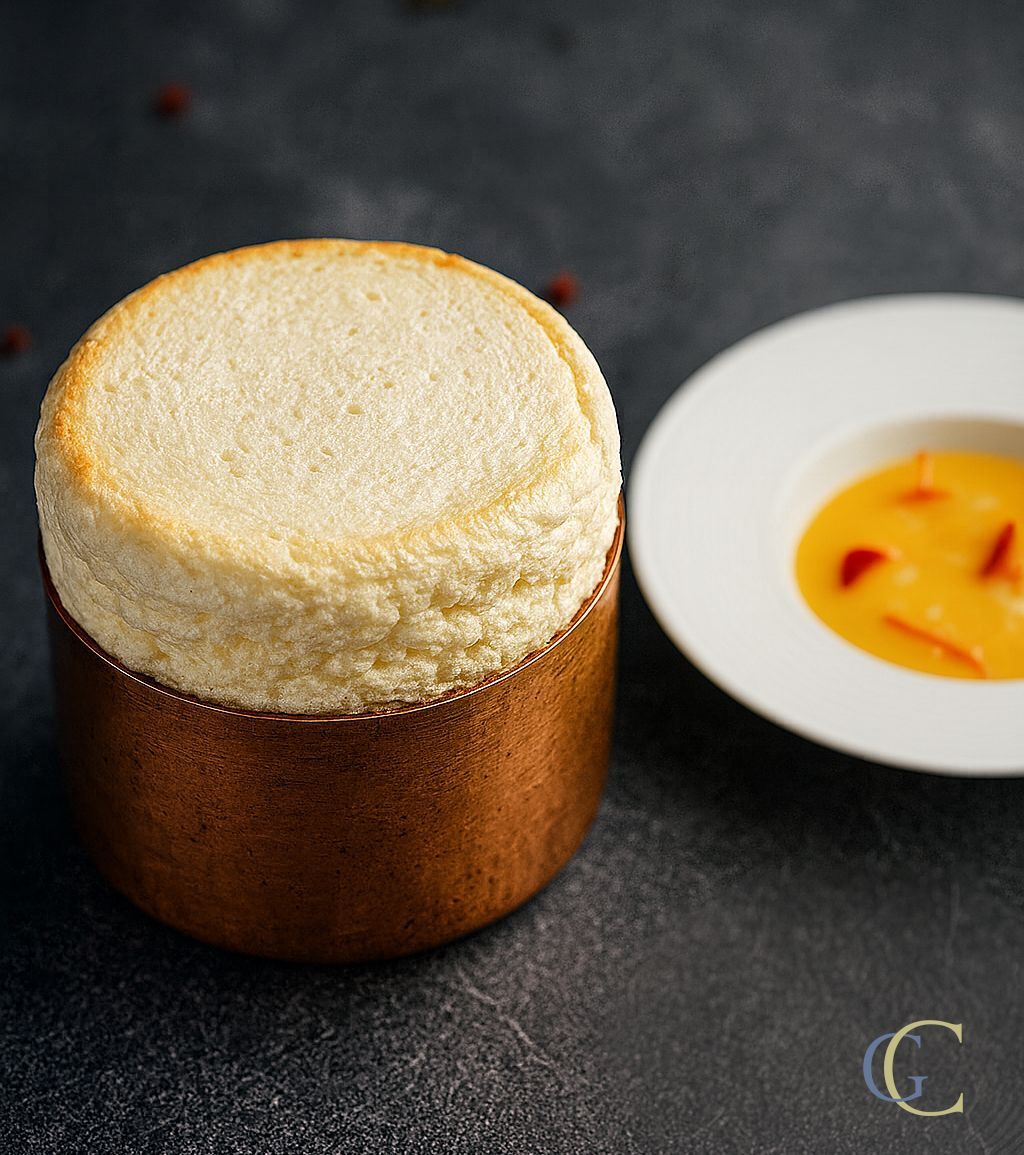 Soufflé Grand Marnier, Rosace d'agrumes en gelée d'oranges