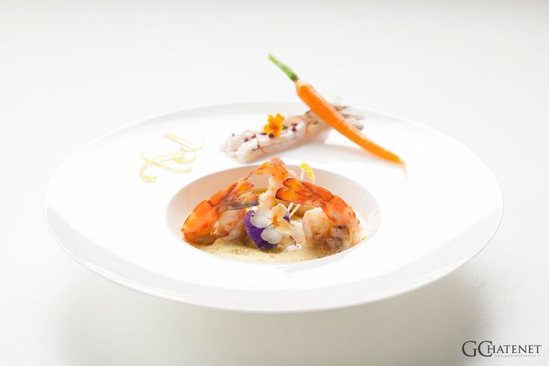 Nage de crevettes impériales des marais charentais