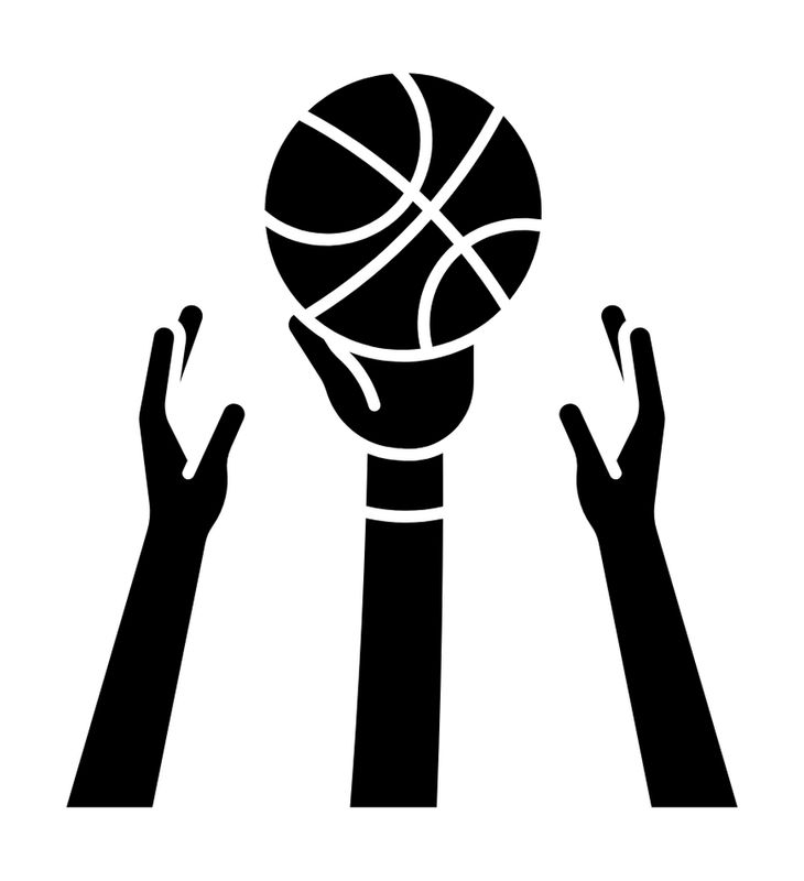 Autocollant Basketball en L'Air