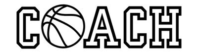 Autocollant Coach de Basketball