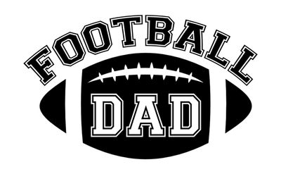 Autocollant vinyle Design Football Dad