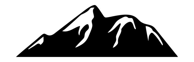 Autocollant Montagnes Silhouettes
