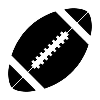 Football design vinyl decal