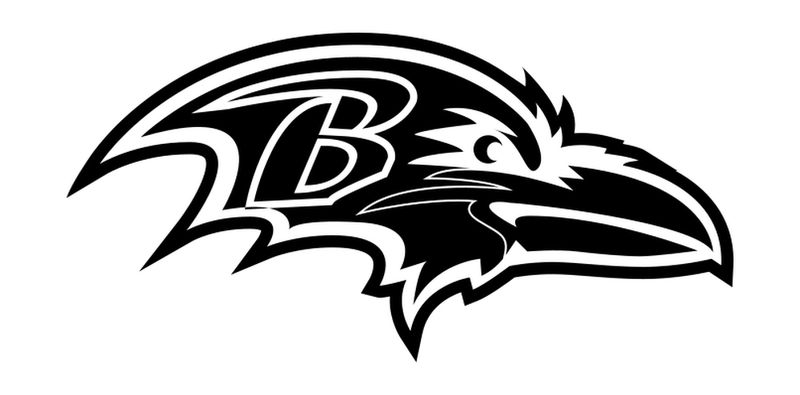 Autocollant Logo Ravens de Baltimore