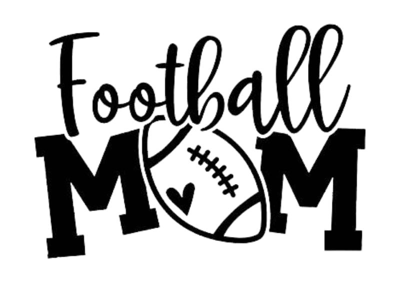 Autocollant vinyle Design Football Mom
