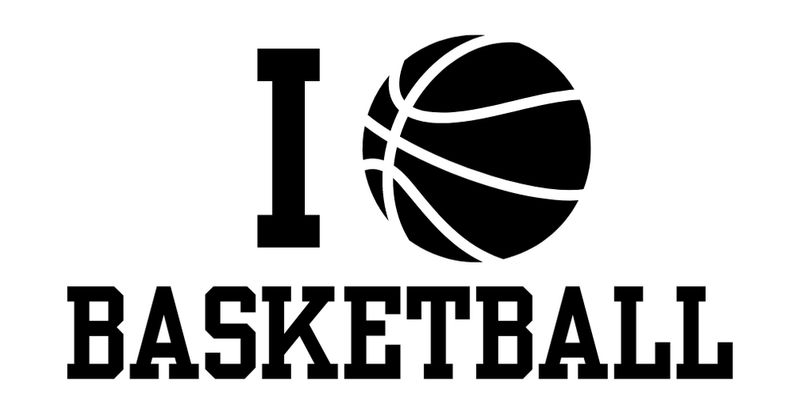Autocollant I Love Basketball