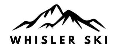 Autocollant vinyle montagnes Ski Whistler