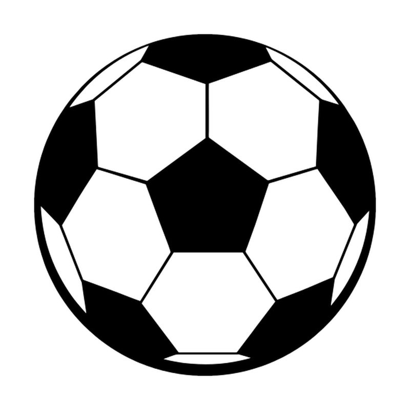 Autocollant classique de ballon de soccer noir et blanc